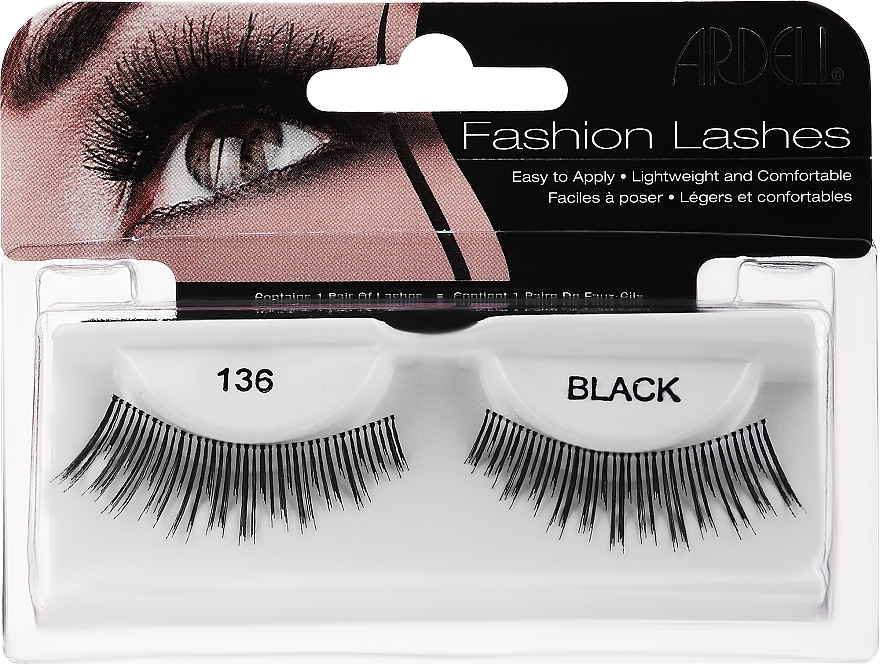 False Lashes - Ardell Glamour Lashes Black 136 — photo N1