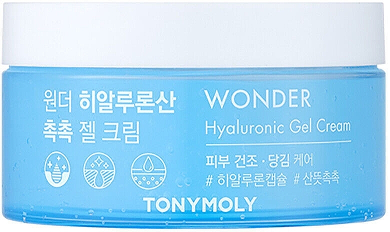 Face Gel Cream with Hyaluronic Acid - Tony Moly Wonder Hyaluronic Acid Gel Cream — photo N2