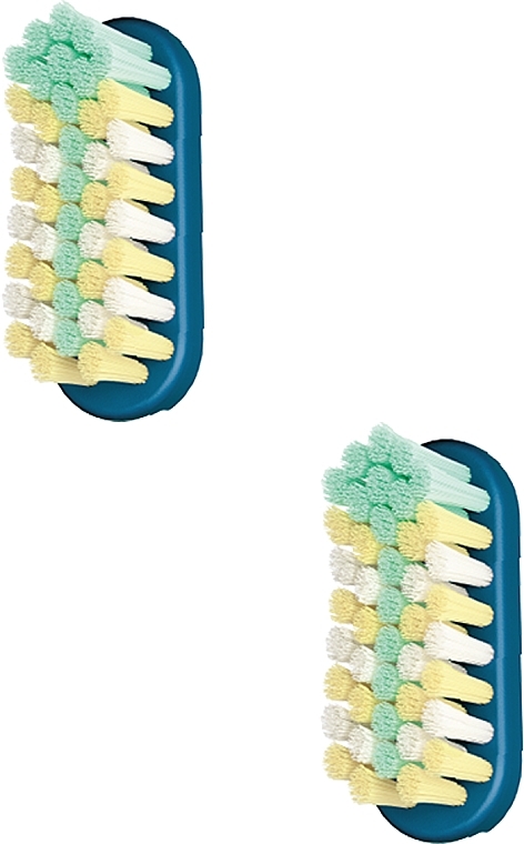 Toothbrush Heads, medium, 2 pcs, blue - Jordan Change Replacement Heads Toothbrush — photo N1