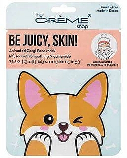 Face Mask - The Creme Shop Be Juicy Skin! Animated Corgi Face Mask — photo N1