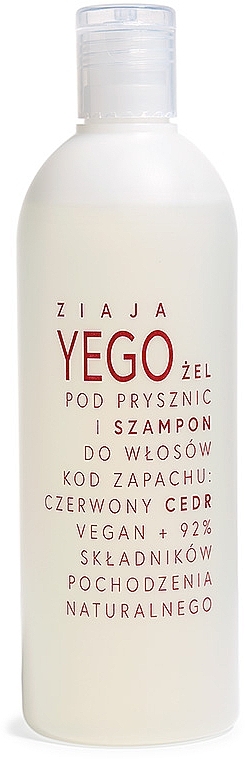 Gel Shampoo for Men 'Red Cedar' - Ziaja Yego Shower Gel & Shampoo — photo N2