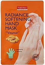 Fragrances, Perfumes, Cosmetics Radiance Softening Hand Mask Gloves "Vitamin" - Purederm Radiance Softening Vitamin Hand Mask
