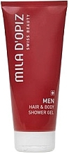 Fragrances, Perfumes, Cosmetics Hair & Body Wash Gel - Mila D'Opiz Men Hair & Body Shower Gel