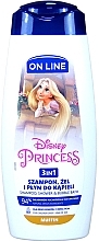 3-in-1 Shower Gel-Shampoo with Muffin Scent - On Line Kids Disney Princess — photo N8