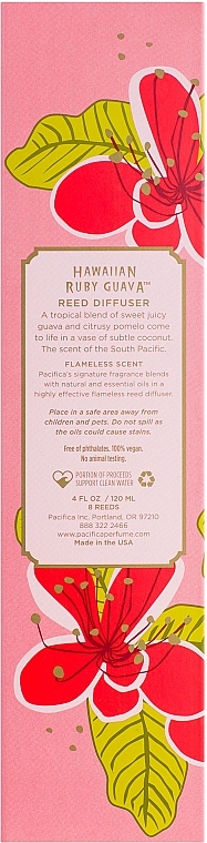 Pacifica Hawaiian Ruby Guava Reed Diffuser - Reed Diffuser — photo N14