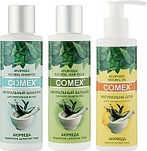 Set "Complex Hair Care" - Comex (smh/150ml + balm/150ml + oil/150ml) — photo N1