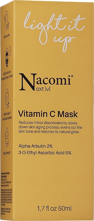 Brightening Vitamin C Mask - Nacomi Next Level Vitamin C Mask — photo N12