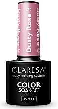 Gel Polish - Claresa Dusty Rose Soak Off UV/LED Color — photo N4