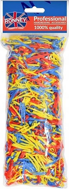 Silicone Elastic Hair Bands, multicolored - Ronney Professional Hairdressing Accessories RA00340 — photo N1