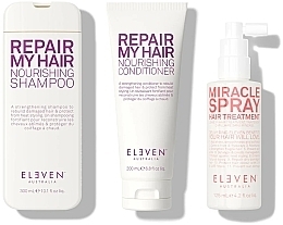 Set - Eleven Australia Repair Holiday Trio (shm/300ml+cond/200ml + h/spray/125ml+bag) — photo N2