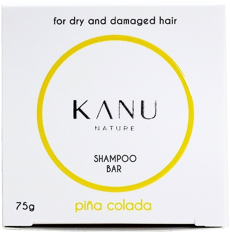 Dry & Damaged Hair Shampoo - Kanu Nature Shampoo Bar Pina Colada For Dry And Damaged Hair — photo N15