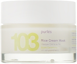 Rice Face Cream Mask - Purles 103 Rice Cream Mask — photo N2