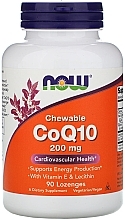 Coenzyme Q10, 90 lozenges - Now Foods CoQ10 With Vitamin E & Lecithin — photo N2