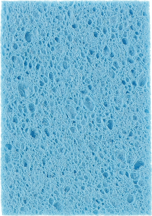 Porous Face Cleansing Sponge, PF-26, blue+yellow - Puffic Fashion — photo N3