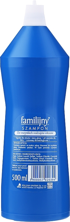 All Hair Types Shampoo - Pollena Savona Familijny Shampoo Blue — photo N20