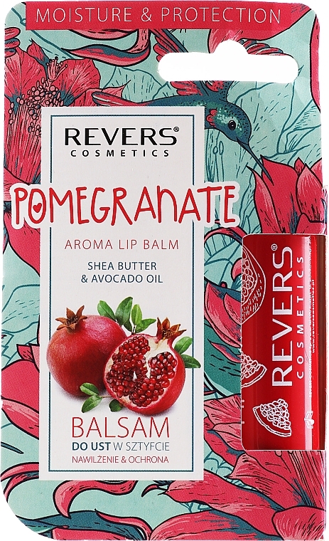 Lip Balm with Pomegranate Scent - Revers Cosmetics Lip Balm Pomegranate — photo N2