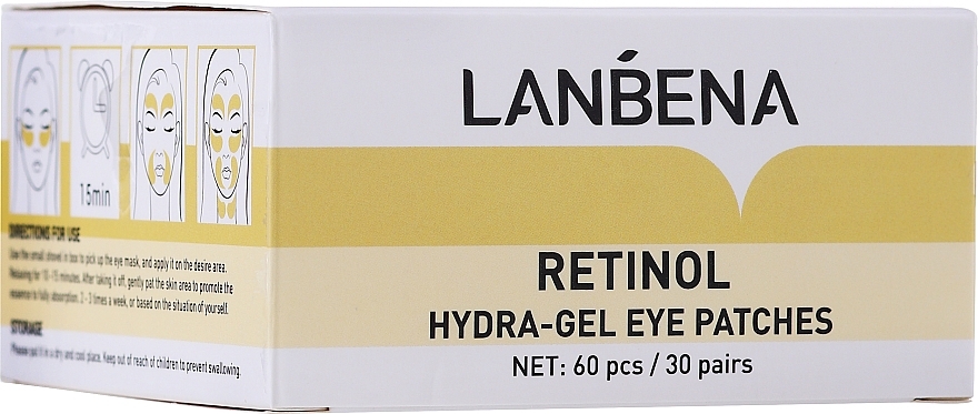 Retinol Hydra-Gel Eye Patches - Lanbena Retinol Collagen Eye Patches — photo N1