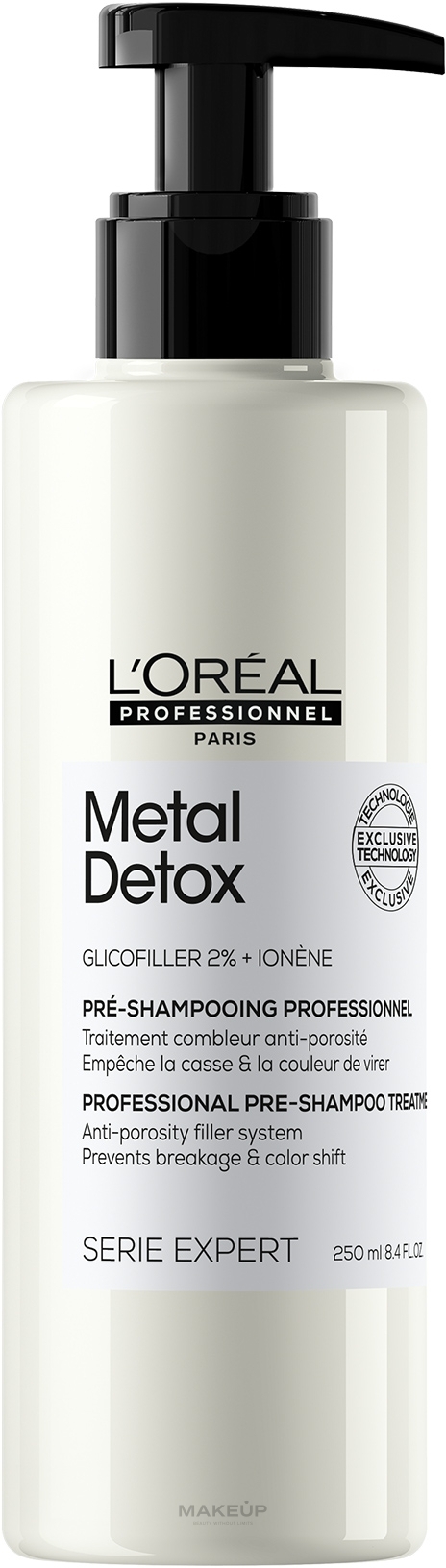 Professional Pre-Shampoo to Reduce Hair Porosity & Prevent Breakage & Unwanted Color Changes - L'Oreal Professionnel Serie Expert Metal Detox — photo 250 ml