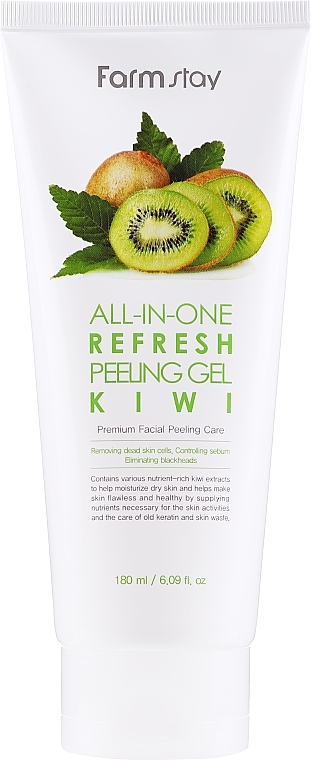 Kiwi Facial Peeling Gel - FarmStay All-In-One Refresh Peeling Gel Kiwi — photo N5