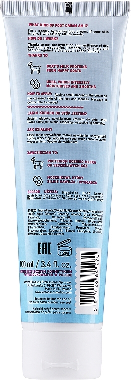 Regenerating Foot Cream - Vollare Goat's Milk Regenerating & Smoothing Foot Cream — photo N8