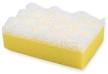 Shower Sponge "SPA" 6015, white-yellow - Donegal — photo N1