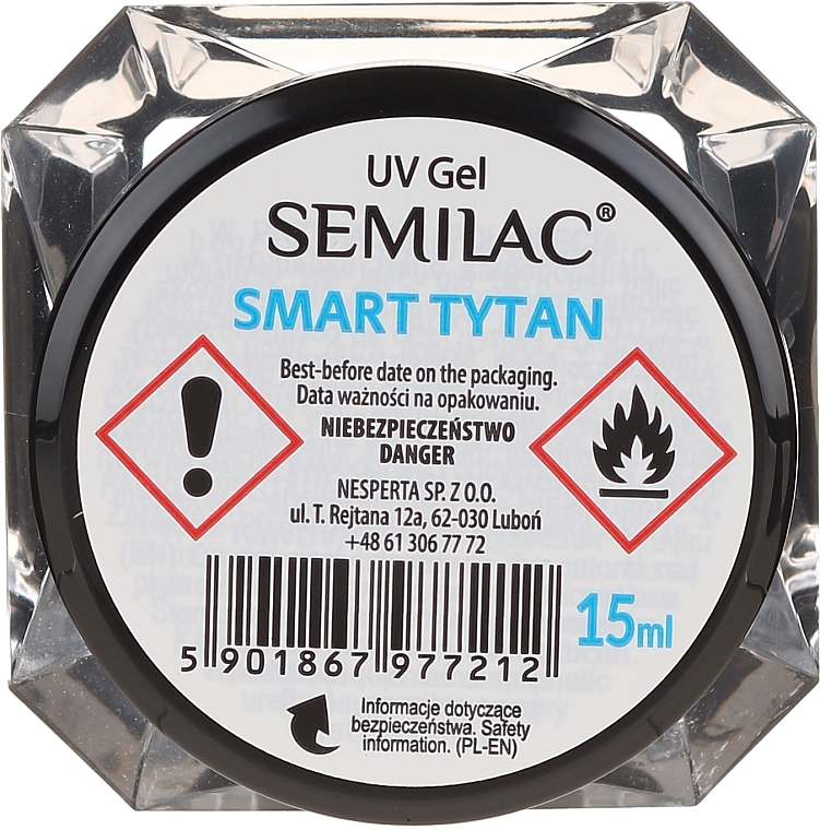 Nail Gel Polish - Semilac Smart Tytan — photo N2