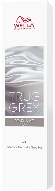 Grey Hair Coloring Toner - Wella Professionals True Grey Toner (Steel Glow Dark) — photo N1