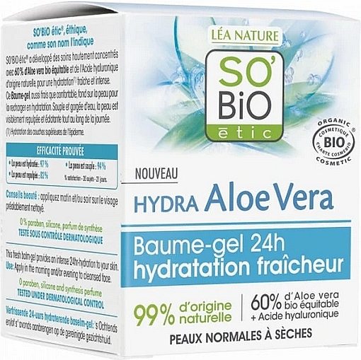 Facial Balm-Gel - So'Bio Aloe Vera 24H Moisture Balm-Gel — photo N1