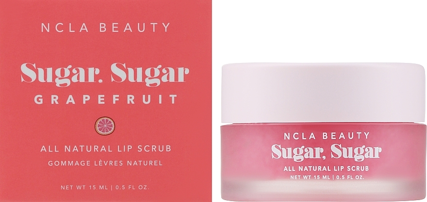 Pink Grapefruit Lip Scrub - NCLA Beauty Sugar, Sugar Pink Grapefruit Lip Scrub — photo N21