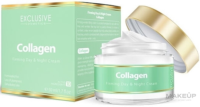 Collagen Face Cream - Exclusive Cosmetics Collagen Firming Day & Night Cream	 — photo N1