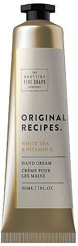 Hand Cream - Scottish Fine Soaps Original Recipes White Tea & Vitamin E Hand Cream — photo N9