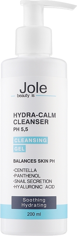 Moisturizing & Soothing Face Cleansing Gel - Jole Hydra-Calm Cleanser — photo N1