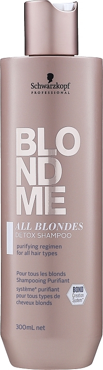 Detox Shampoo for All Hair Types - Schwarzkopf Professional Blondme All Blondes Detox Shampoo — photo N1