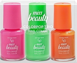 Fragrances, Perfumes, Cosmetics Nail Polish Kit - Golden Rose Miss Beauty Colorpop Trio (nail/3x6ml)