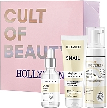 Fragrances, Perfumes, Cosmetics Set - Hollyskin Snail Smart Intensive Care (mask/100ml + foam/150ml + ser/50ml)