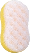 Fragrances, Perfumes, Cosmetics Motyl Massage Body Sponge, yellow - Sanel