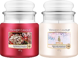 Candle Set - Yankee Candle Snow Globe Wonderland 2 Medium Candle — photo N2