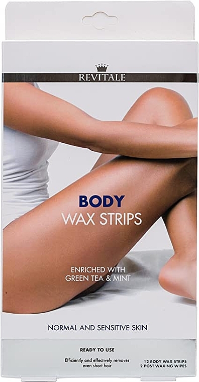 Wax Body Strips - Revitale Body Wax Strips Green Tea & Mint — photo N1