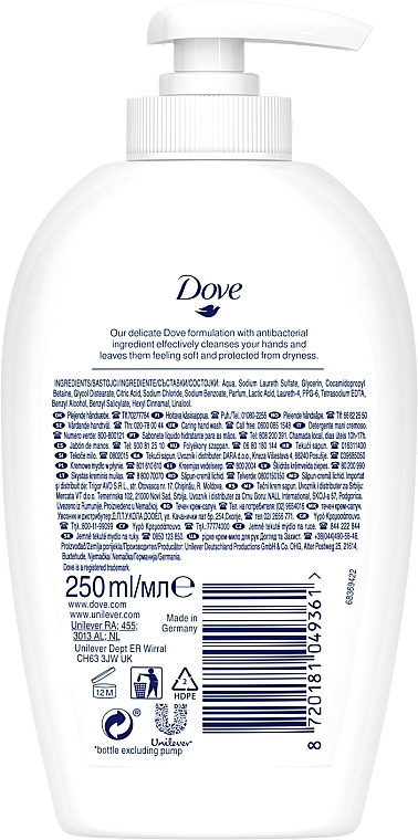 Liquid Hand Soap - Dove Care & Protect Hand Wash — photo N8