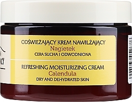 Face Cream "Calendula" - Green Pharmacy Refreshing And Moisturizing Cream — photo N2