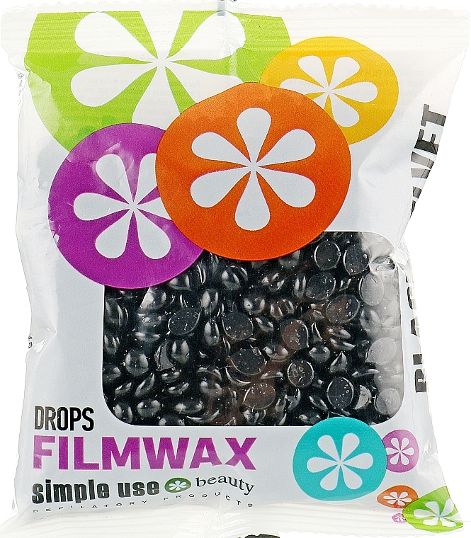 Depilation Wax Granules "Black Velvet" - Simple Use Beauty Film Wax — photo N1