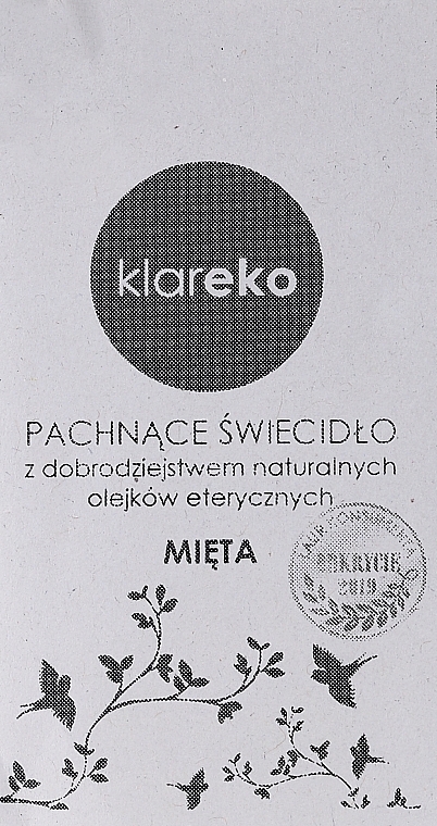 Mint Scented Candle - Klareko — photo N15