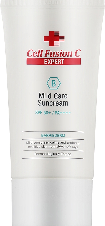 Ceramide Sunscreen - Cell Fusion C Expert Barriederm Mild Care Suncream SPF 50+/PA++++ — photo N2