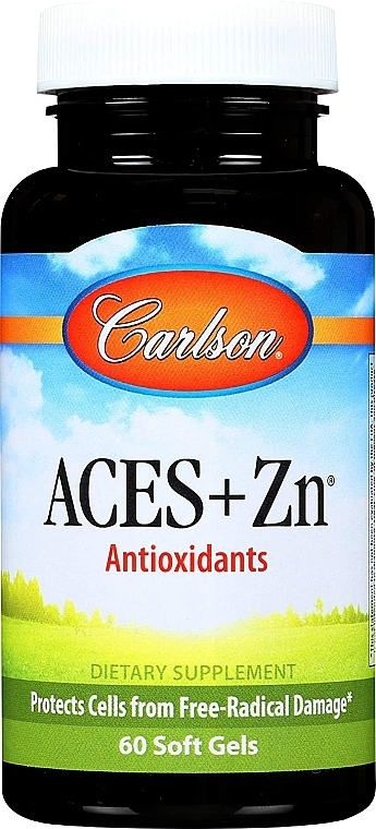 Dietary Supplement "Antioxidant" - Carlson Labs Aces + Zn Antioxidant — photo N2