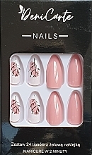 False Nails with Gel Stickers, 24 pcs. - Deni Carte 9003 — photo N1