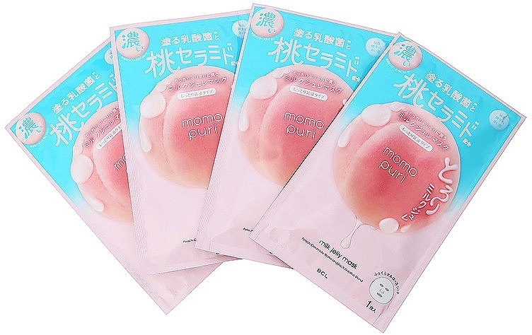 Milk & Prebiotic Sheet Mask - BCL Momo Puri Milk Jelly Mask — photo N2