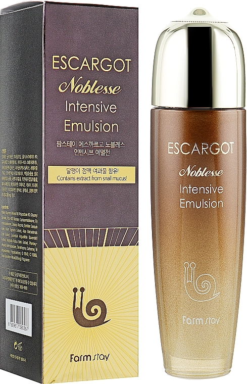 Facial Emulsion with Royal Snail Extract - FarmStay Escargot Noblesse Intensive Emulsion — photo N1