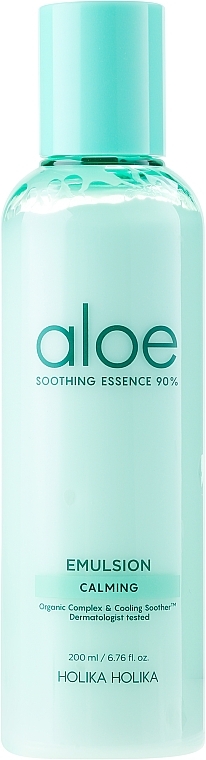 Moisturizing Face Emulsion - Holika Holika Aloe Soothing Essence 90% Emulsion Calming — photo N1