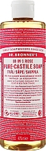 Fragrances, Perfumes, Cosmetics Liquid Soap "Rose" - Dr. Bronner’s 18-in-1 Pure Castile Soap Rose