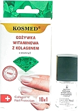 Vitamin & Collagen Nail Conditioner - Kosmed Collagen Nail Protection 10in1 — photo N1
